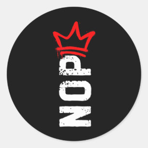 Nope No Kings Protest Sign Funny Anti-trump 4th Of Classic Round Sticker