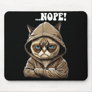Nope! Nope - Employee Work Colleagues Teenager Cat Mouse Pad
