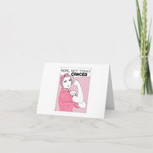 Nope Not Today Cancer Breast Cancer Awareness Invitation