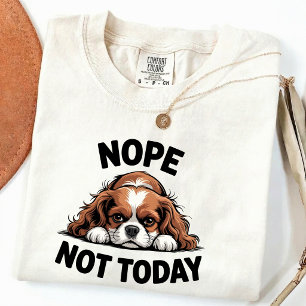Nope Not Today Funny Pug Dog Meme T-Shirt
