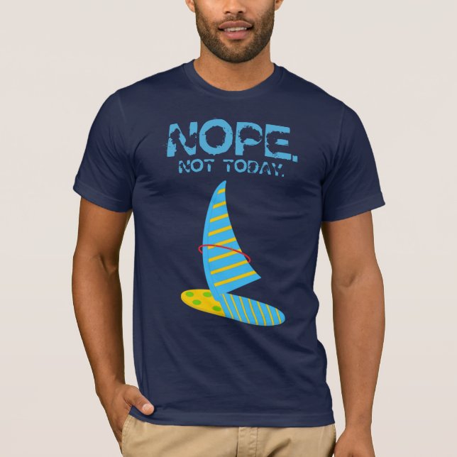 NOPE Not today!  Men's Basic T-Shirt (Front)