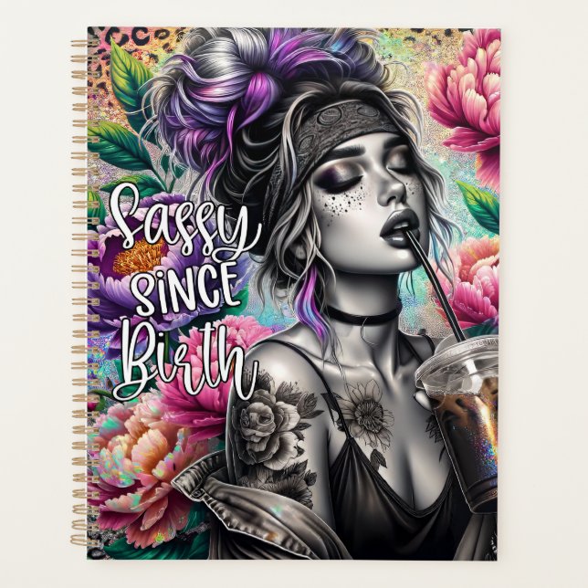 Nope not today sassy woman funny women sister mom planner (Front)