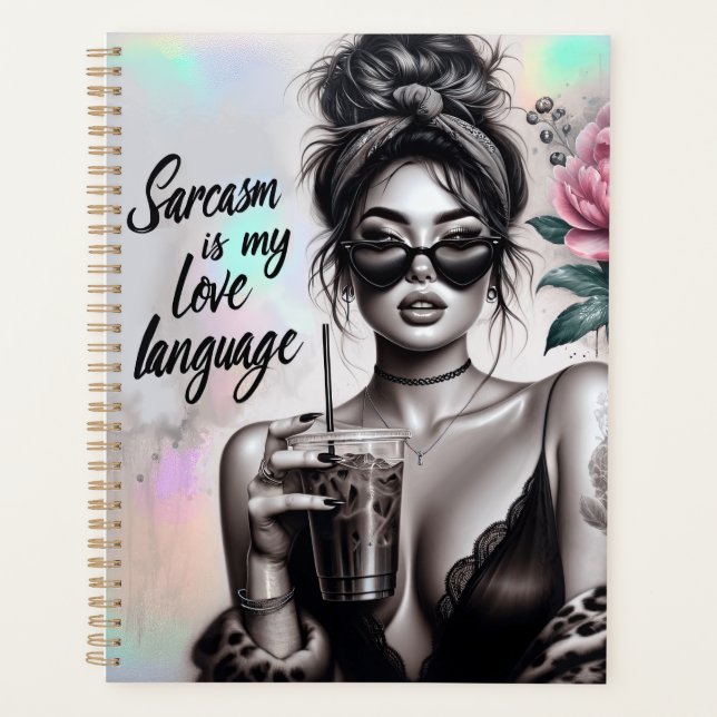Nope not today sassy woman funny women sister mom planner (Front)