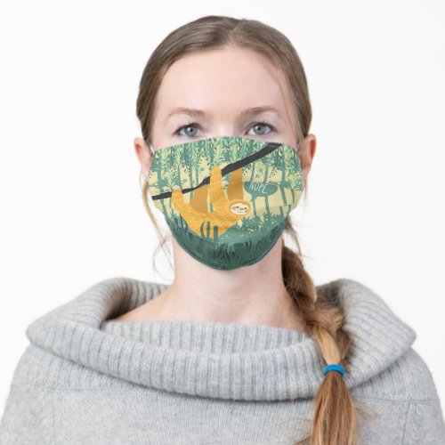 Nope Sloth Adult Cloth Face Mask
