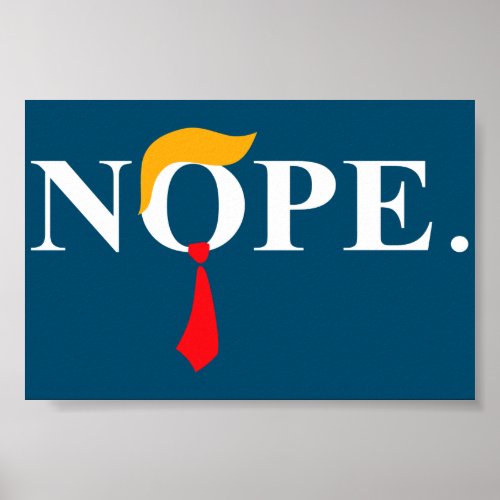 Nope Trump Poster