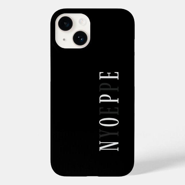 Nope Yep Minimalist Case-Mate iPhone Case (Back)