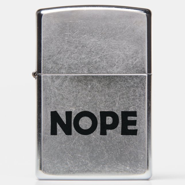 NOPE ZIPPO LIGHTER (Front)