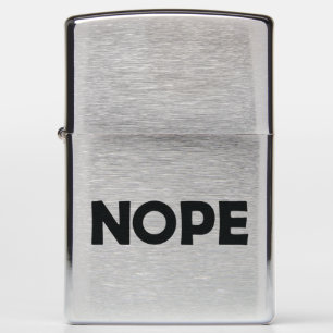 NOPE ZIPPO LIGHTER