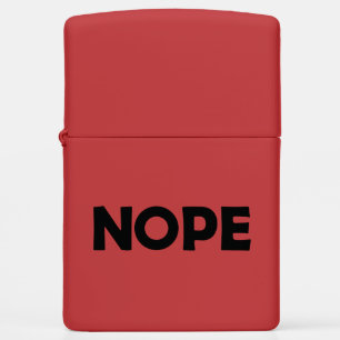 NOPE ZIPPO LIGHTER