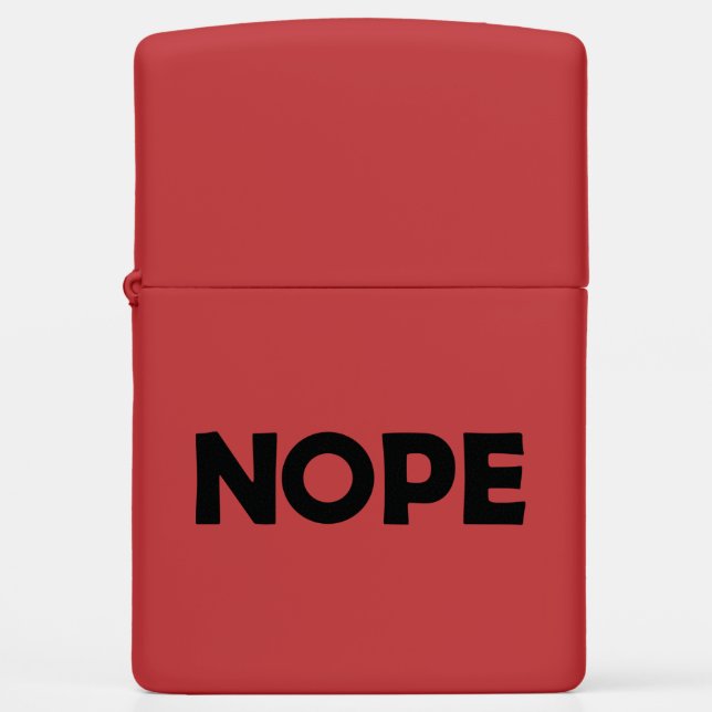 NOPE ZIPPO LIGHTER (Front)