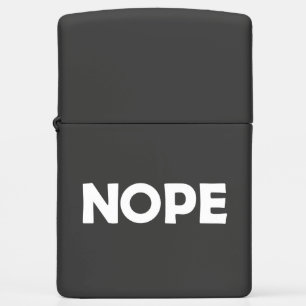NOPE ZIPPO LIGHTER