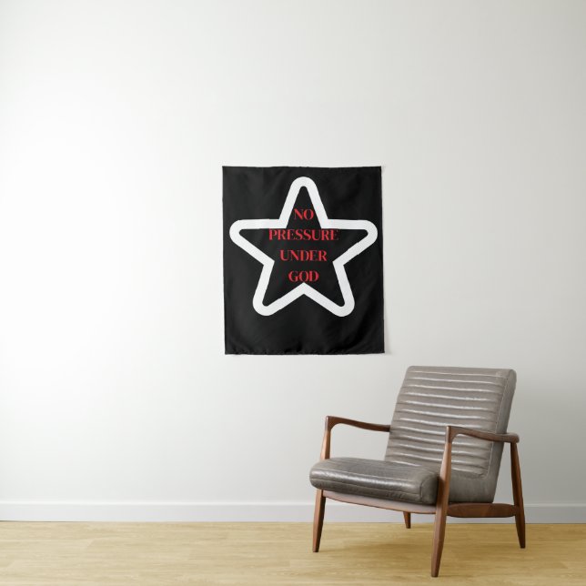 NoPressureUnderGod Tapestry (In Situ)
