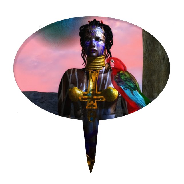 NORA CYBER WARRIOR CAKE TOPPER (Front)