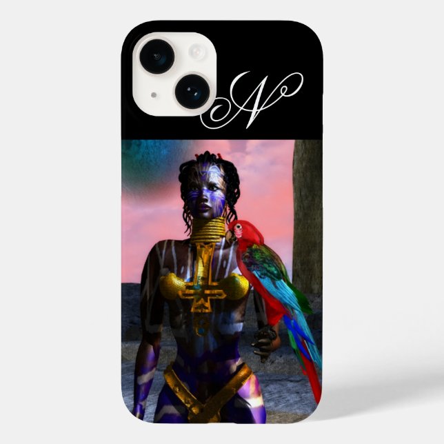 NORA CYBER WARRIOR MONOGRAM Case-Mate iPhone CASE (Back)