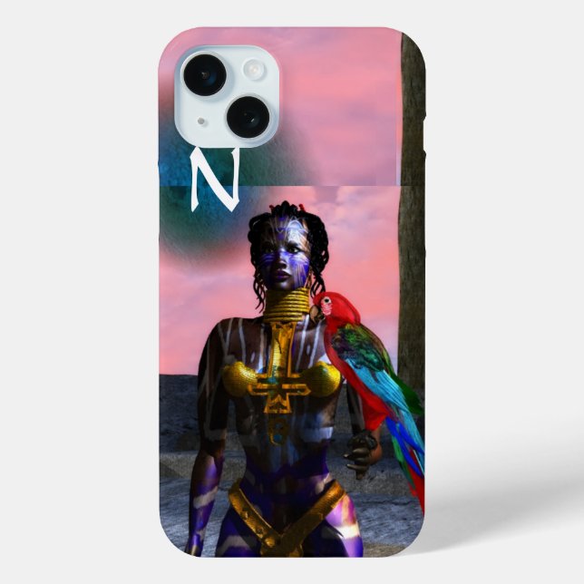 NORA CYBER WARRIOR MONOGRAM Case-Mate iPhone CASE (Back)