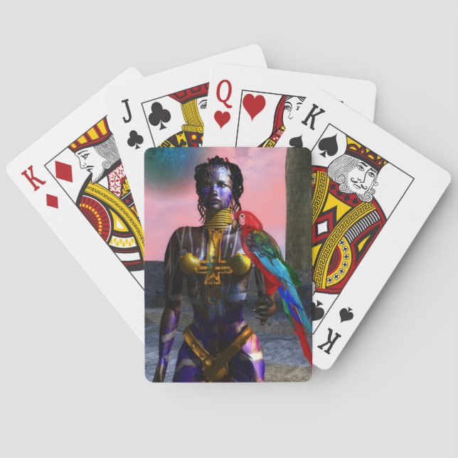 NORA CYBER WARRIOR POKER CARDS (Back)