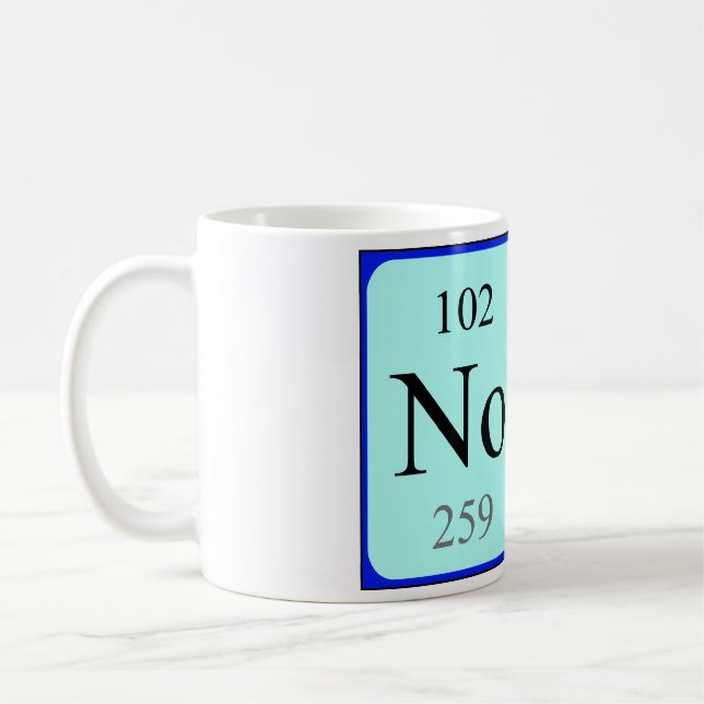 Nora periodic table name mug (Left)