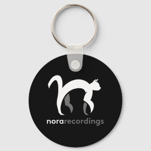 nora recordings logo square black キーホルダー keychain
