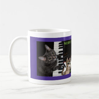 Nora The Piano Cat Coffee Mug