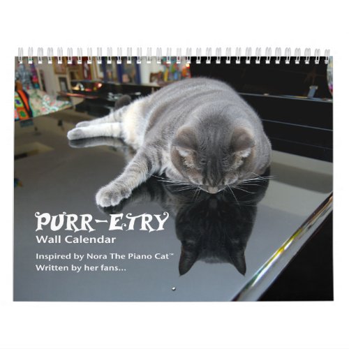 Nora The Piano Cat Purr_etry Calendar