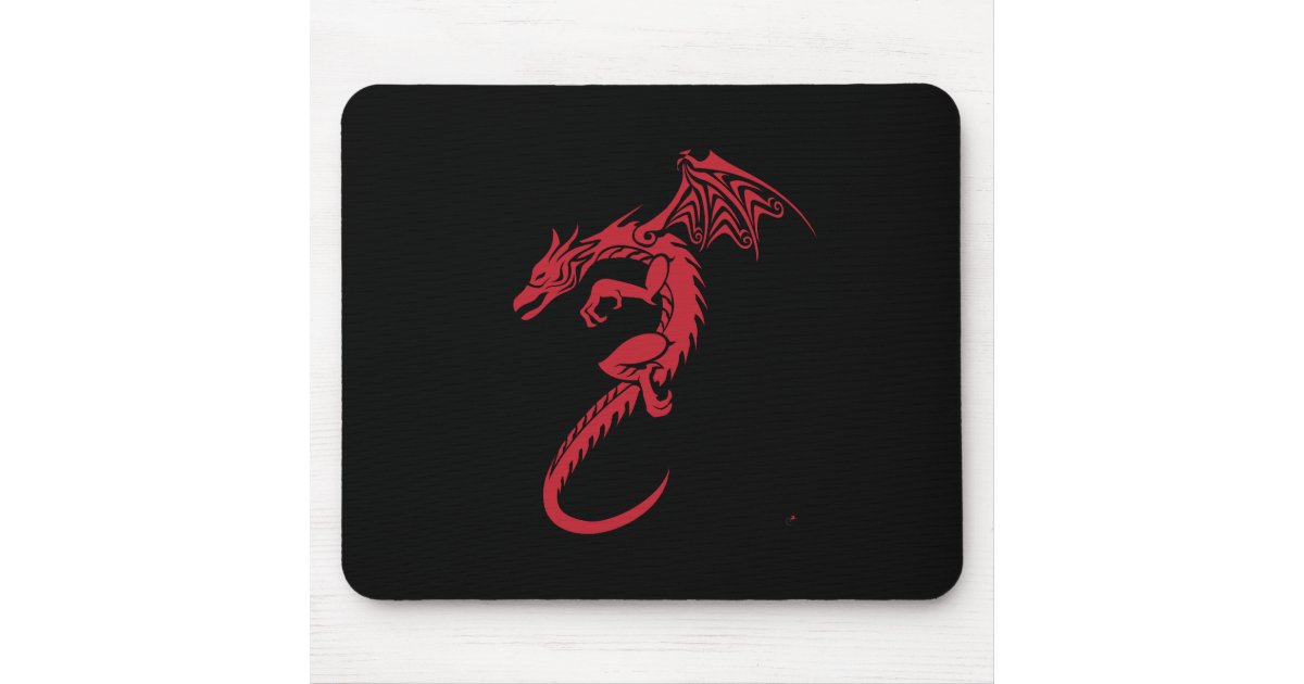 Norbert the Red Dragon Mouse Pad | Zazzle
