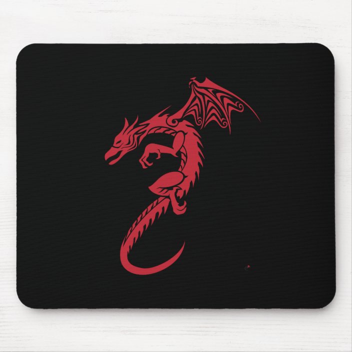 Norbert The Red Dragon Mouse Pad Zazzle Com