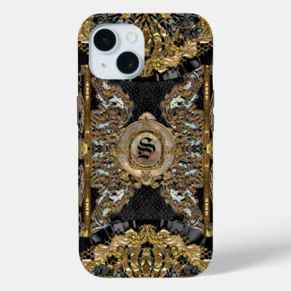 Norburette Elegant Monogram iPhone 15 Case