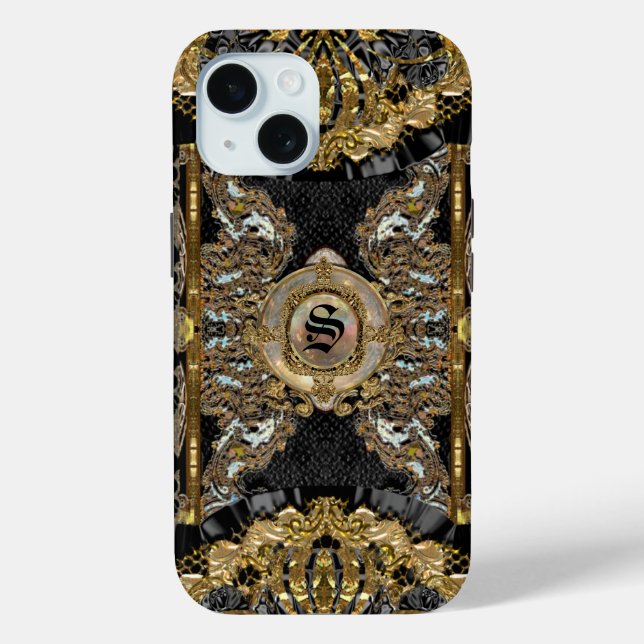 Norburette Elegant Monogram Case-Mate iPhone Case (Back)