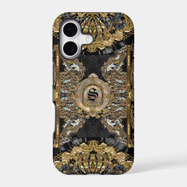 Norburette Elegant protective Monogram Iphone Case (Back)