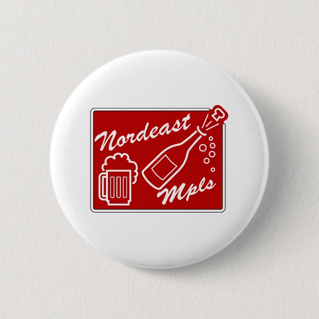 Nordeast Minneapolis Pinback Button (Front)
