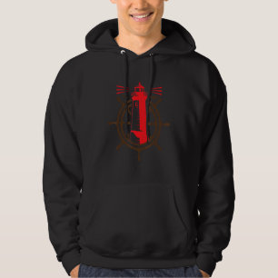 Norden Anker Flat German Slogan Lighthouse Seagull Hoodie