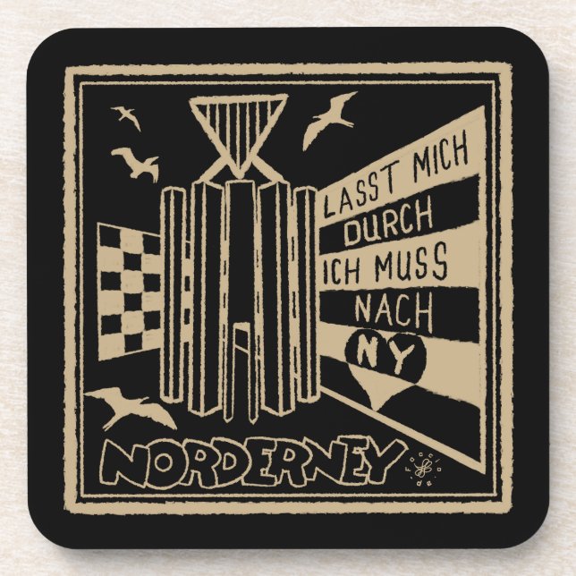 Norderney Beverage Coaster (Front)
