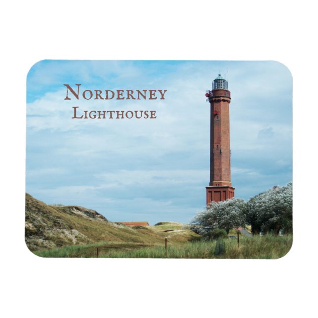Norderney Lighthouse East Frisian Islands, Germany Magnet (Horizontal)