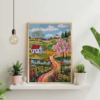 Nordic Abstract Geometric Poster (Matte)