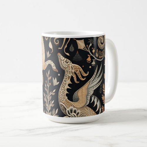 Nordic Animal Design Coffee Mug