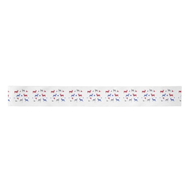 Nordic Animals Twin Baby Shower Ribbon (Front)