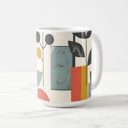 Nordic Art Leaf Design 1 Coffee Mug
