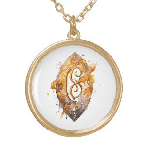 *~* Nordic Artsy RUNE AP87 VIKING Inspired Ancient Gold Plated Necklace