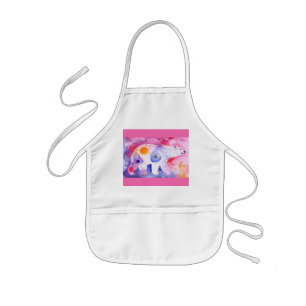 Nordic Bear in Watercolour Kids' Apron