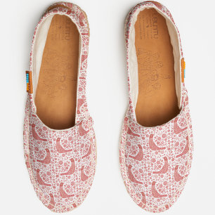 Nordic Bird Red Espadrilles