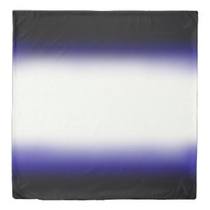 Nordic Blue Black Blue White Duvet Cover