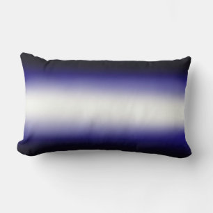 Nordic Blue Black Blue White Lumbar Pillow