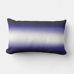 Nordic Blue Black Blue White Lumbar Pillow