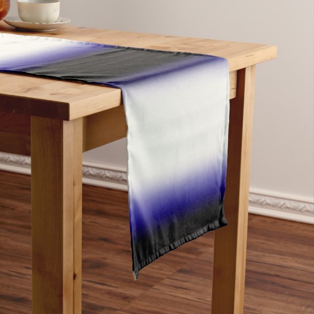 Nordic Blue Black|Blue|White Short Table Runner (In Situ)