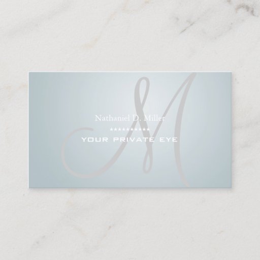 Customizable Customize this monogram business card