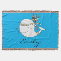 Nordic Boho Whale Personalized