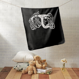 Nordic/Celtic deer Baby Blanket