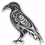 Nordic Celtic Knotwork Raven or Crow Sticker