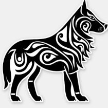 Nordic Celtic Knotwork Wolf