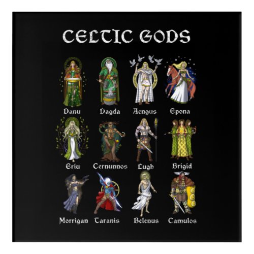 Nordic Celtic Mythology Gods Acrylic Print